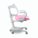 Комплект Anatomica Uniqa Lite парта + кресло белый/розовый с розовым креслом Ergoback